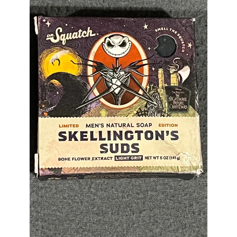 Dr Squatch Skellington's Suds Soap 2 Pack Nightmare Before Christmas Limited Ed‎